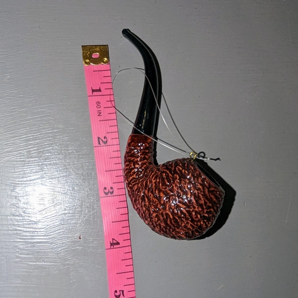 Vintage Santa's Tobacco Pipe Christmas Ornament Smoking Pipe